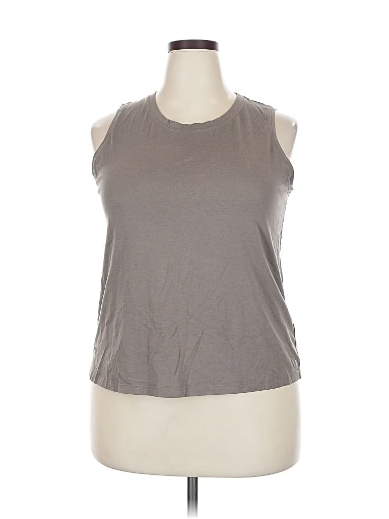 Pre-owned Calia Sleeveless T-shirt In Gray