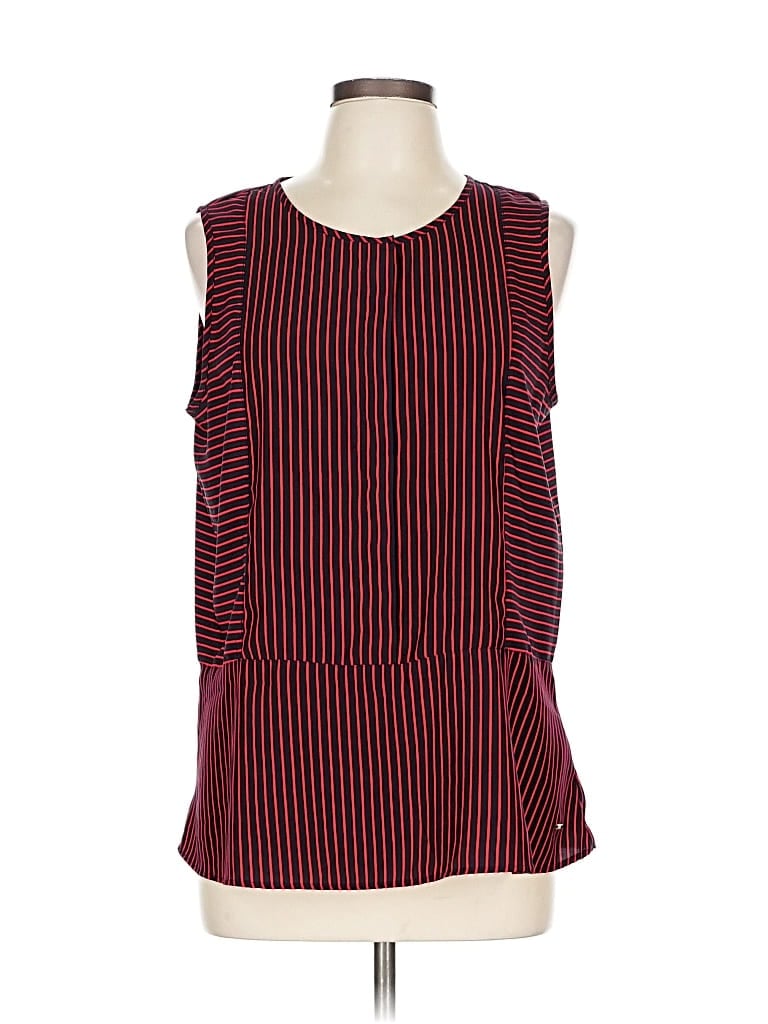 Pre-owned Tommy Hilfiger Sleeveless Blouse In Red
