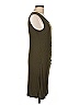 AVLN Studio Solid Green Casual Dress Size L - photo 4
