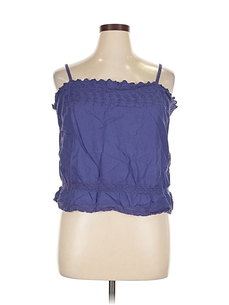 Pre-owned Gap Body Sleeveless Blouse In Blue