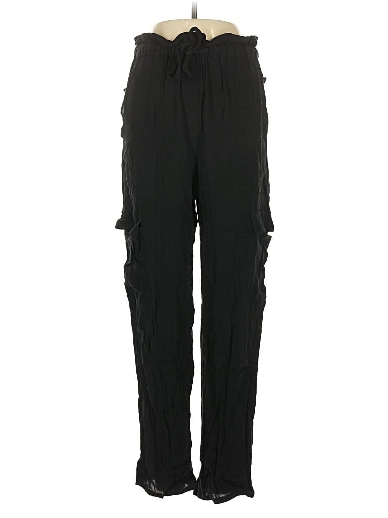 Pre-owned Little Moon Cargo Pants In Black