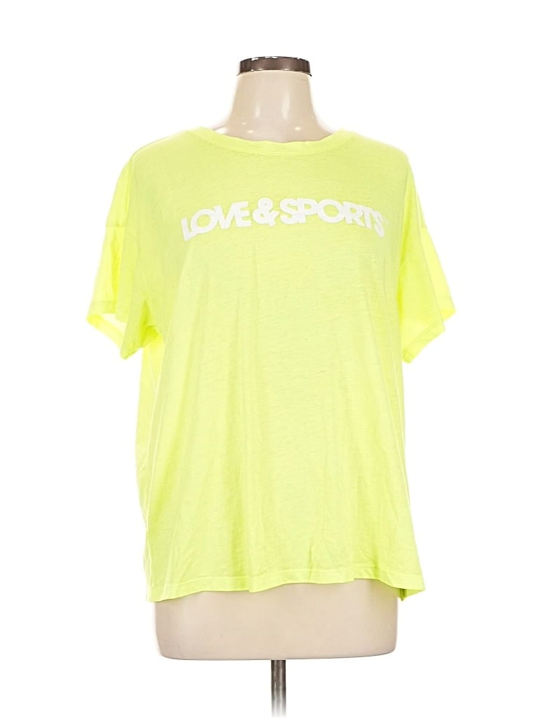 Pre-owned Love Active T-shirt In Yellow