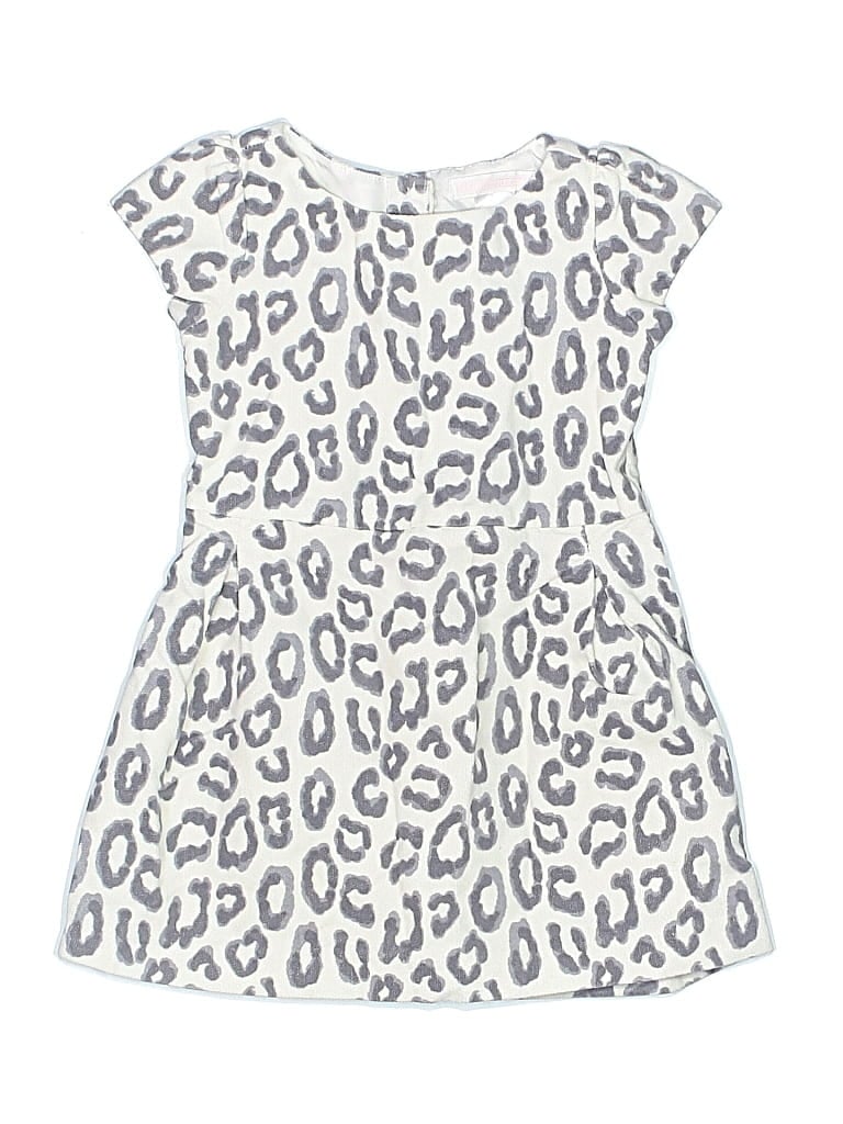 Pre-owned Janie And Jack Kids' Dress In Gray