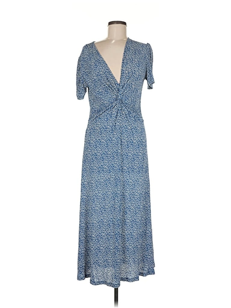 Pre-owned Mng Casual Dress In Blue