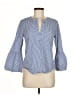 J.Crew Blue Long Sleeve Blouse Size 6 - photo 1
