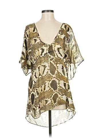 ViX by Paula Hermanny Short Sleeve Silk Top (view 1)