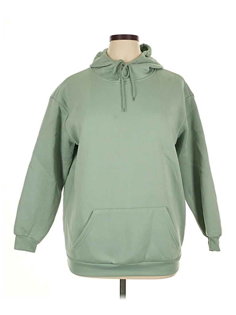 Pre-owned Unbranded Pullover Hoodie In Green