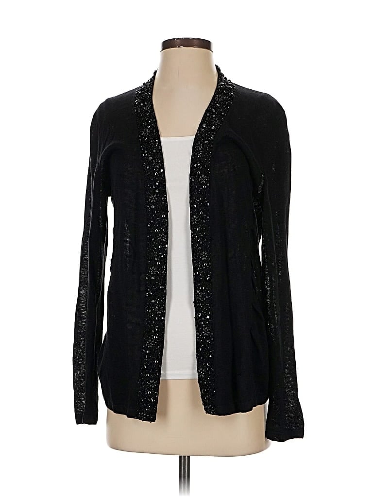 Pre-owned Lafayette 148 Cardigan Sweater In Black