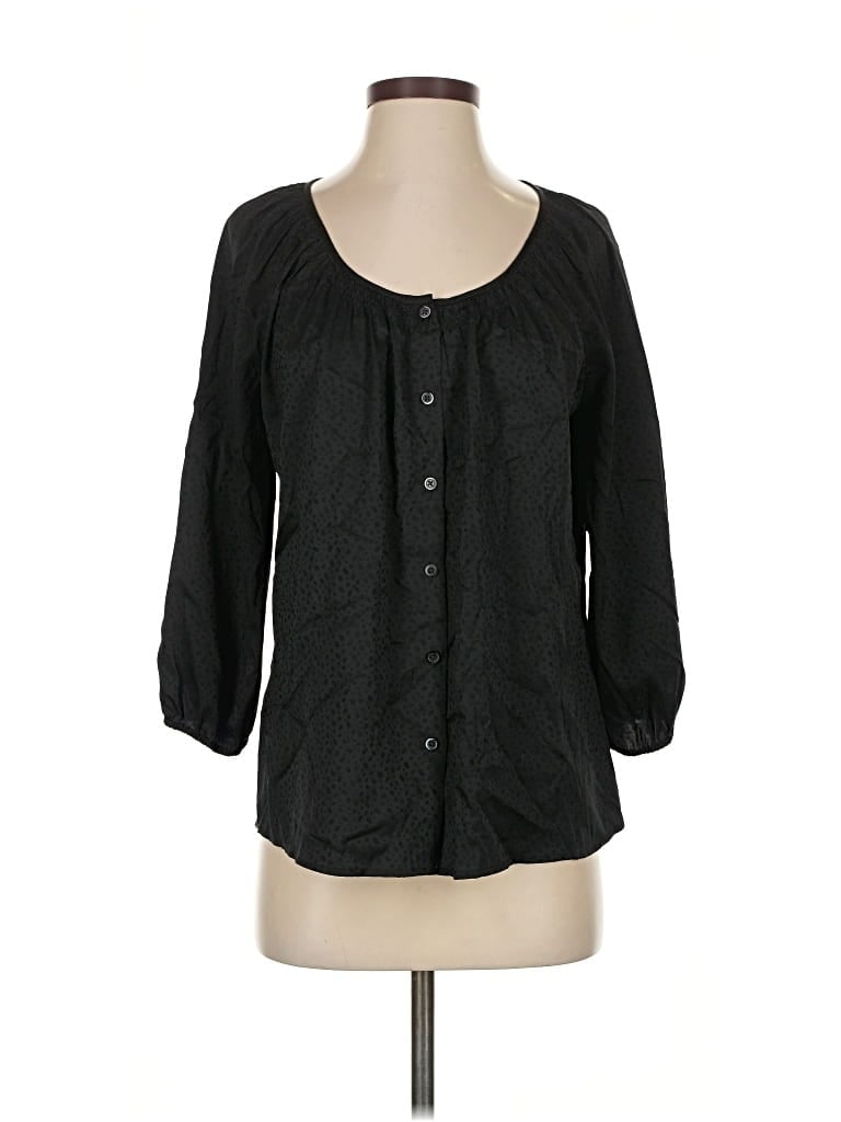 Pre-owned Express 3/4 Sleeve Blouse In Black