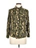 H&M Paisley Green Long Sleeve Blouse Size 10 - photo 1