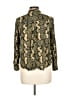 H&M Paisley Green Long Sleeve Blouse Size 10 - photo 2