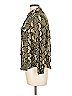 H&M Paisley Green Long Sleeve Blouse Size 10 - photo 5
