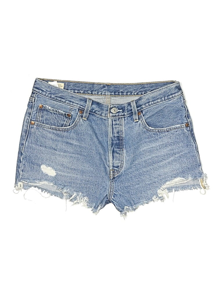 Click to view more detailed imagery on our partner's website Pre-owned Levi's Denim Shorts In Blue