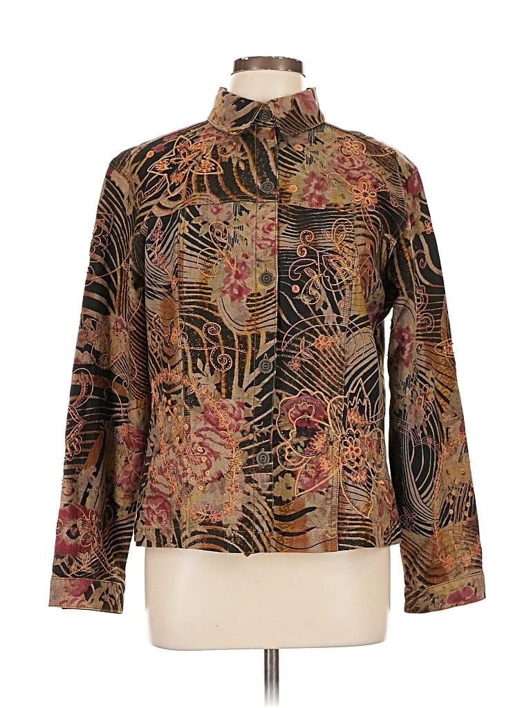 Pre-owned Chico's Jacket In Brown