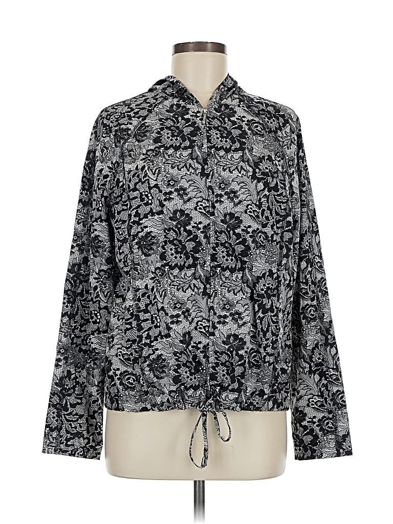 Click to view more detailed imagery on our partner's website Pre-owned Zenergy By Chico's Cardigan Sweater In Silver