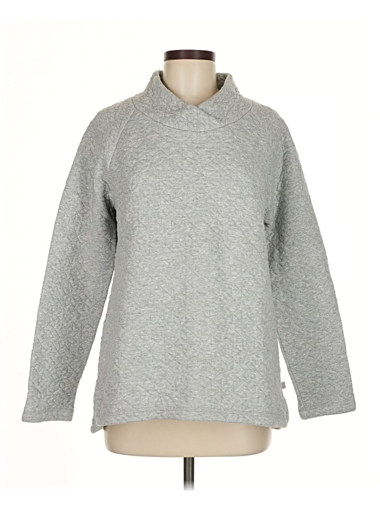Pre-owned T By Talbots Turtleneck Sweater In Gray