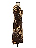 Alberto Makali Animal Print Brown Cocktail Dress Size 4 - photo 4