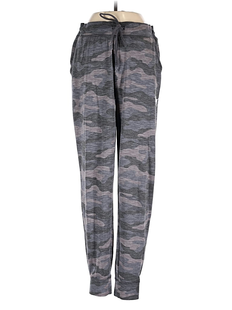 Pre-owned Victoria's Secret Pink Track Pants In Gray