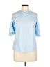 Iris & Ink 100% Cotton Blue 3/4 Sleeve Blouse Size UK 10 / US 6 - photo 1