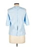 Iris & Ink 100% Cotton Blue 3/4 Sleeve Blouse Size UK 10 / US 6 - photo 2