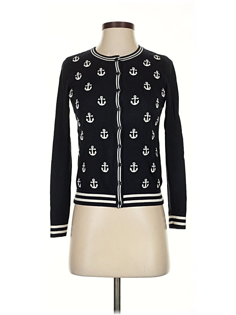 Pre-owned Talbots Cardigan Sweater In Black