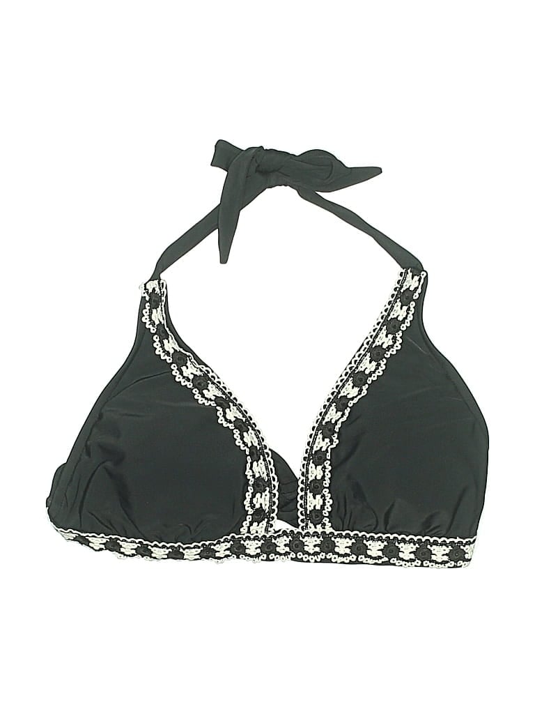 Pre-owned Kona Sol Swimsuit Top Black Swimwear