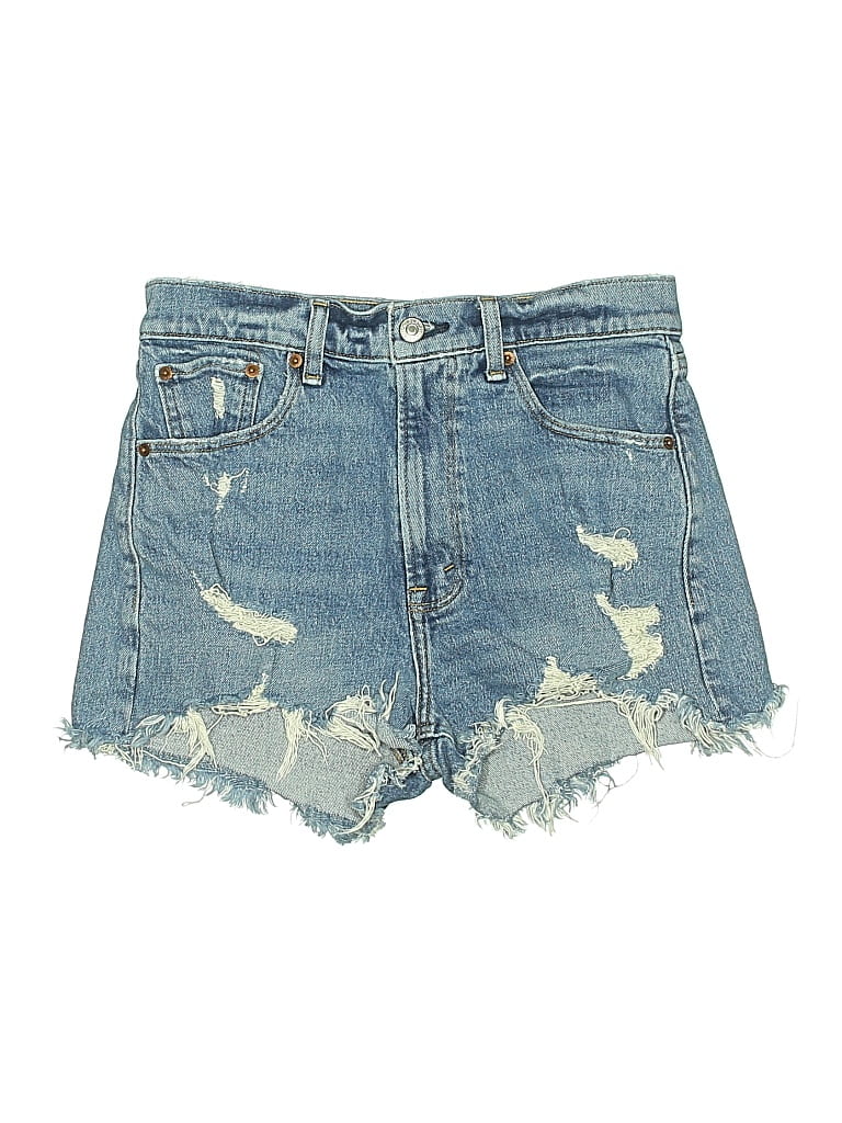 ABERCROMBIE & FITCH Pre-owned Denim Shorts In Blue