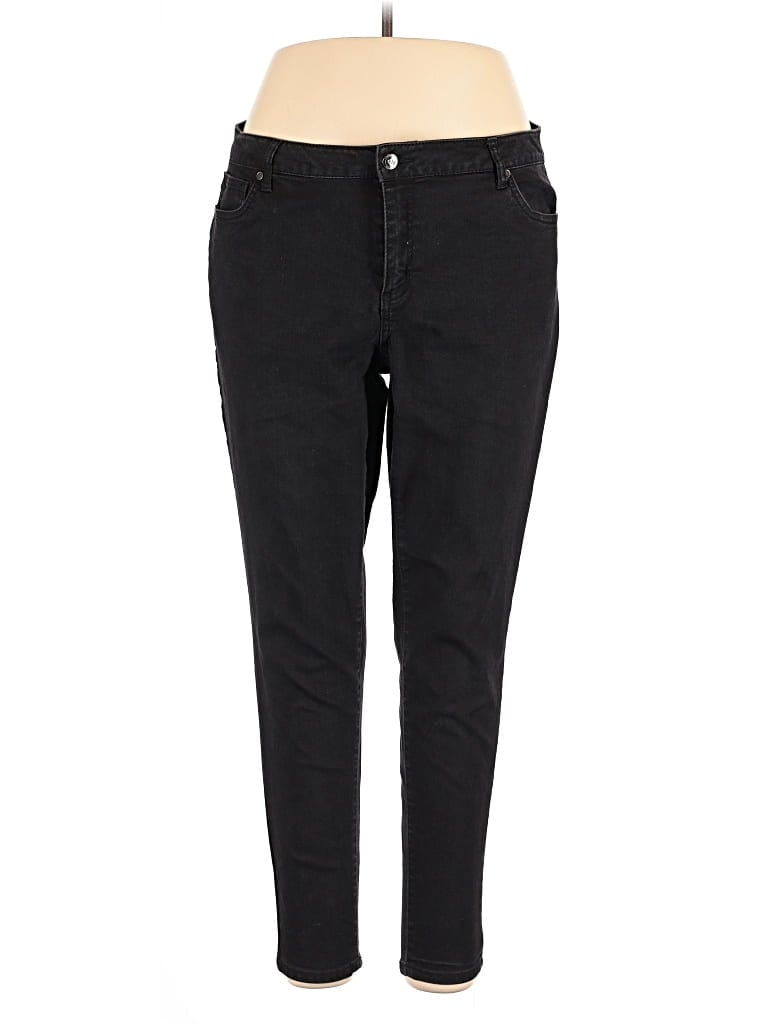 Pre-owned Denim 24/7 Jeggings In Black