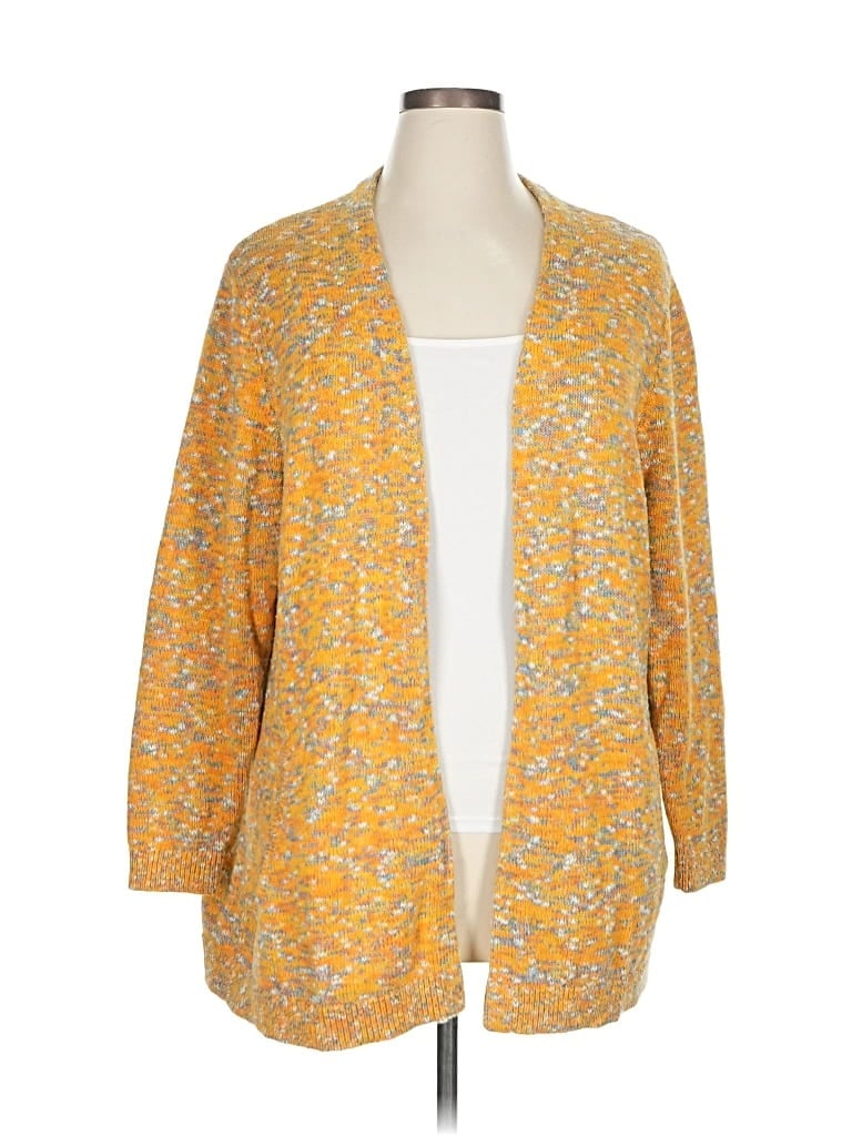 Click to view more detailed imagery on our partner's website Pre-owned Lands' End Cardigan Sweater In Yellow
