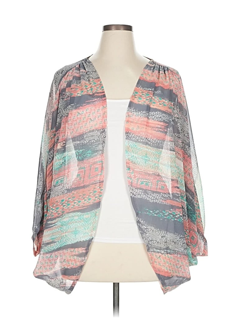 Pre-owned Torrid Kimono In Gray