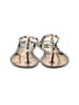 Wild Diva Silver Black Flip Flops Size 7 - photo 2