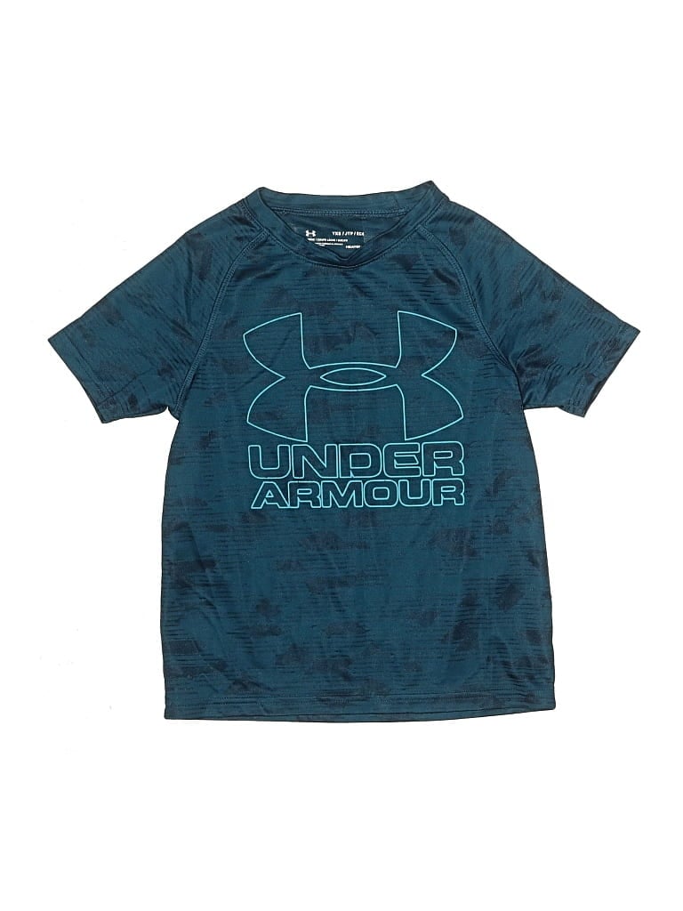 Click to view more detailed imagery on our partner's website Pre-owned Under Armour Kids' Active T-shirt In Blue