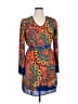 XOXO 100% Polyester Paisley Orange Casual Dress Size XL - photo 1