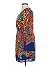 XOXO 100% Polyester Paisley Orange Casual Dress Size XL - photo 5