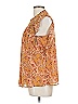 Carolina Belle 100% Polyester Orange Sleeveless Blouse Size L - photo 5