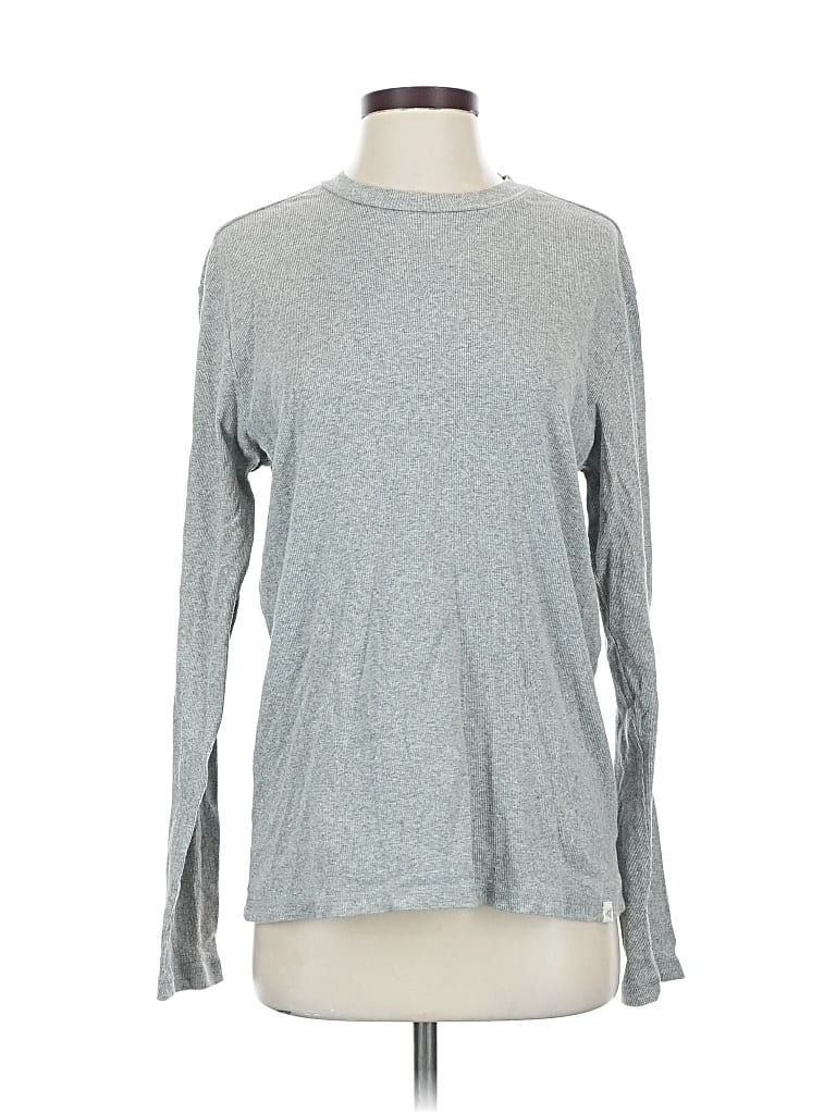 Pre-owned Burt's Bees Baby Long Sleeve T-shirt In Gray