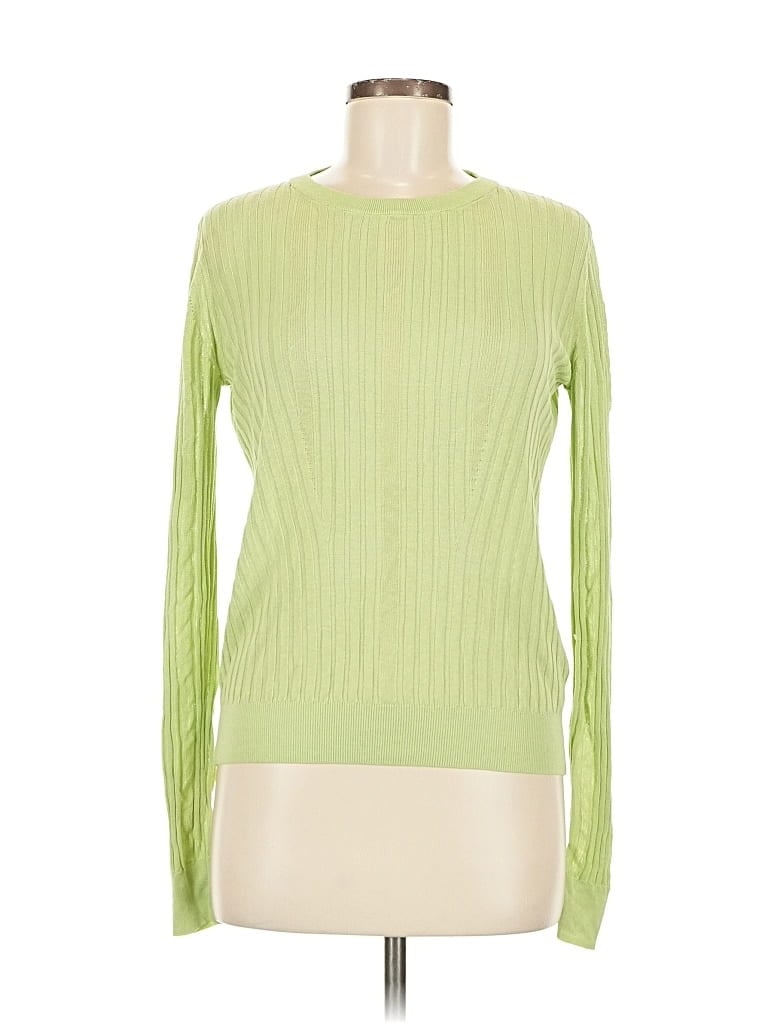 Click to view more detailed imagery on our partner's website Pre-owned & Other Stories Long Sleeve Top Green Boatneck Tops