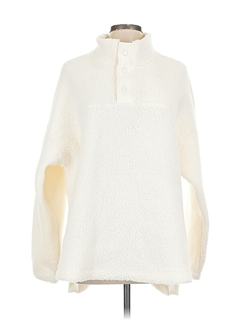 Pre-owned Unbranded Pullover Sweater In White