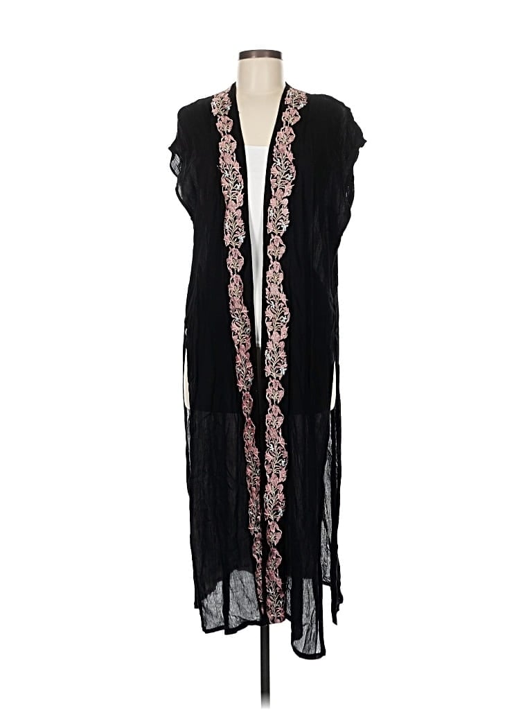 Pre-owned Do Everything In Love Kimono In Black