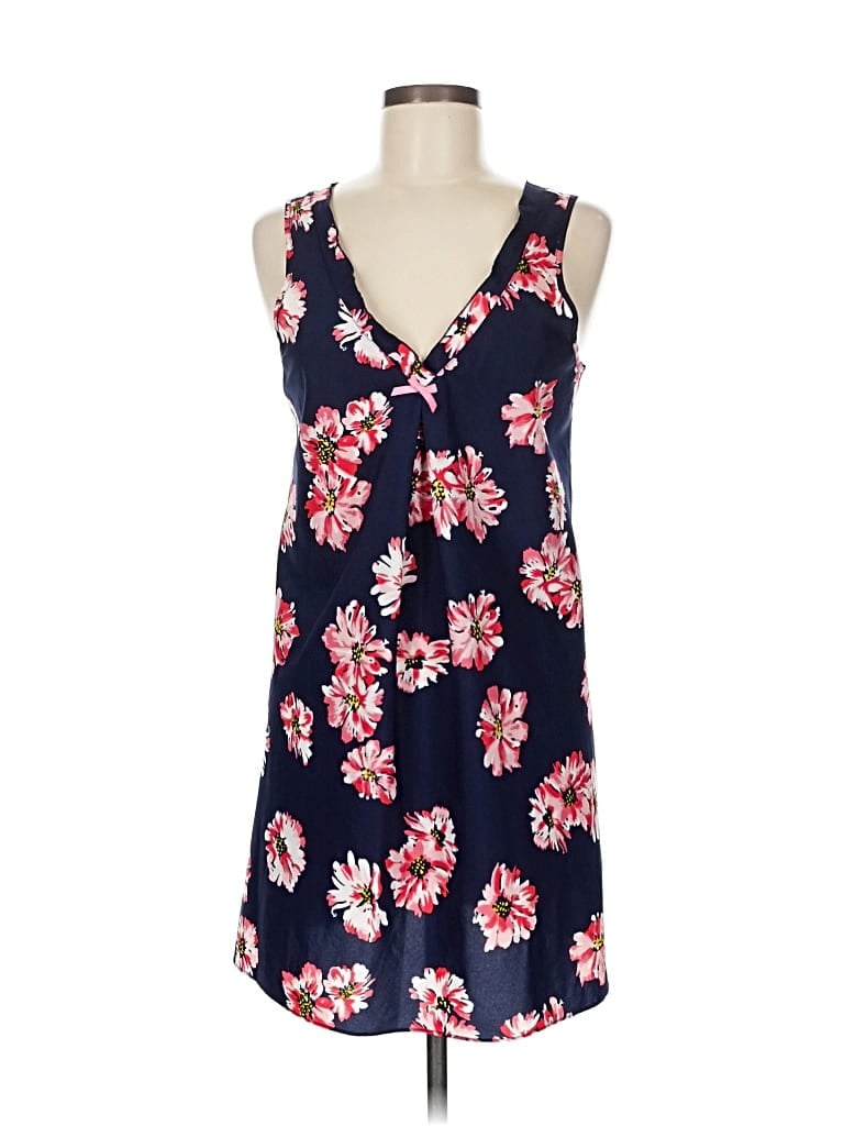 Pre-owned Oscar De La Renta Pink Label Sleeveless Blouse In Blue