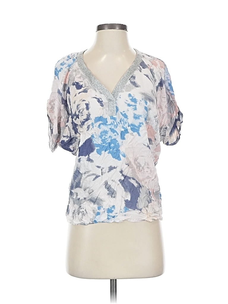Pre-owned Juicy Couture Short Sleeve Blouse In Blue