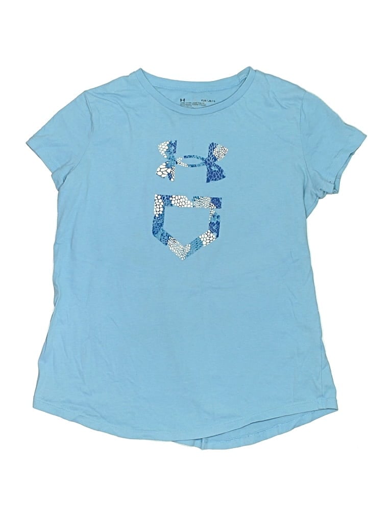 Pre-owned Under Armour Kids' Short Sleeve T-shirt In Blue