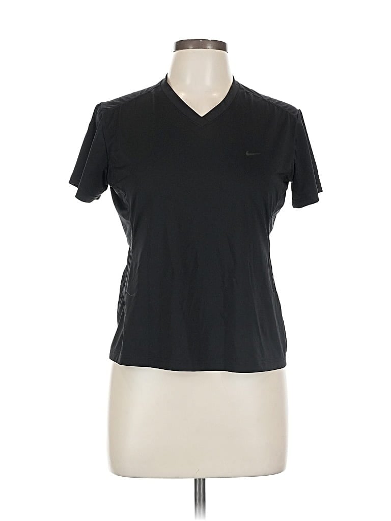 Pre-owned Nike Active T-shirt In Black