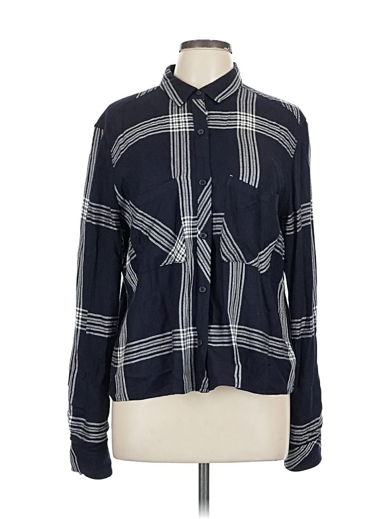 RAILS Pre-owned Long Sleeve Blouse In Blue