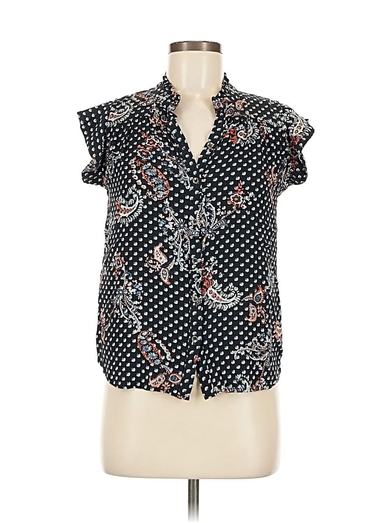 Pre-owned Lovestitch Sleeveless Polo Shirt In Black