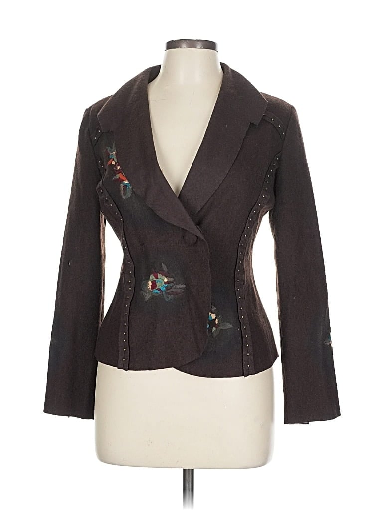 ALBERTO MAKALI Pre-owned Cardigan Sweater In Brown