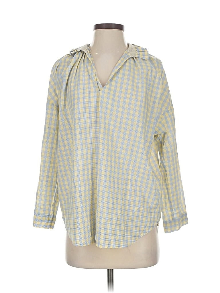 Pre-owned A Shirt Thing Long Sleeve Blouse In Yellow