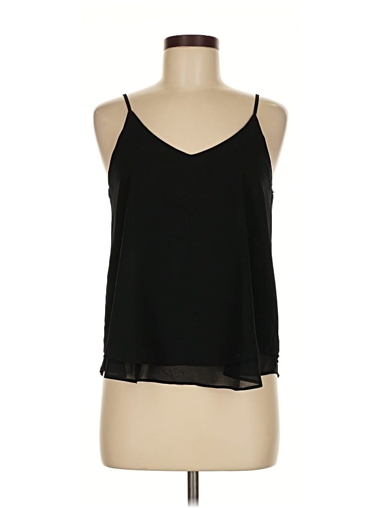 Pre-owned E&m Collection Tank Top Black Halter Neckline Tops