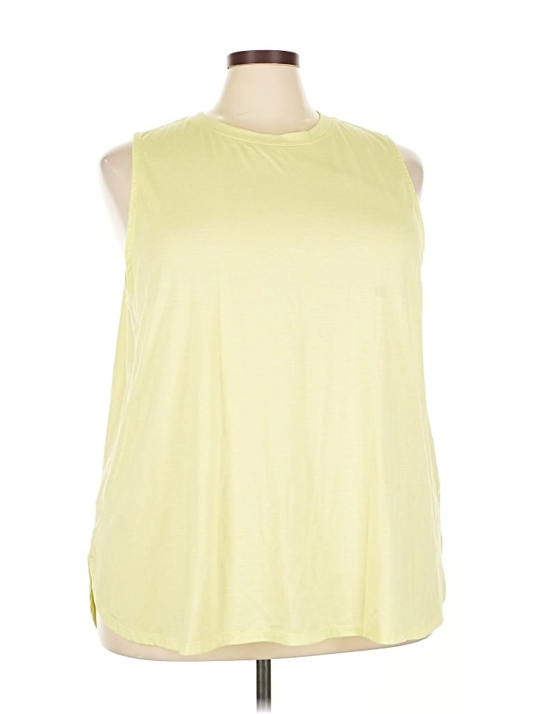 Click to view more detailed imagery on our partner's website Pre-owned Tek Gear Sleeveless T-shirt In Yellow