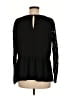 Ann Taylor LOFT 100% Polyester Black Long Sleeve Top Size M - photo 2